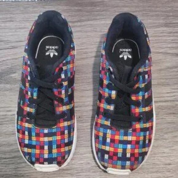 Adidas ZX Flux boys sneakers shoes size US 10 K multi-colour Torsion - Picture 4 of 10